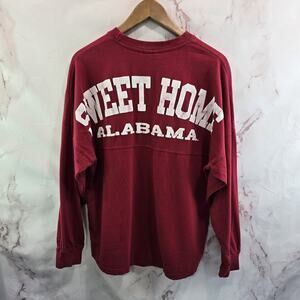 University Of Alabama Spirit Jersey Mens Small Red Sweet Home Crew Shirt Tide